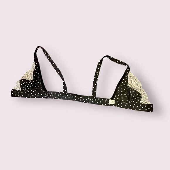 Vintage Victoria’s Secret 1980s Polka Dot Lace 3-Piece Set Robe Shorts Bra Small - Picture 10 of 16